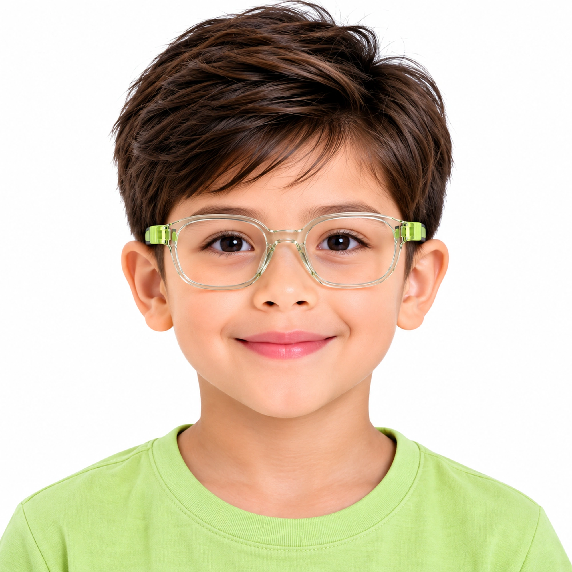 FANDO Kids Crystal Lime Green Square Frame - Image 4