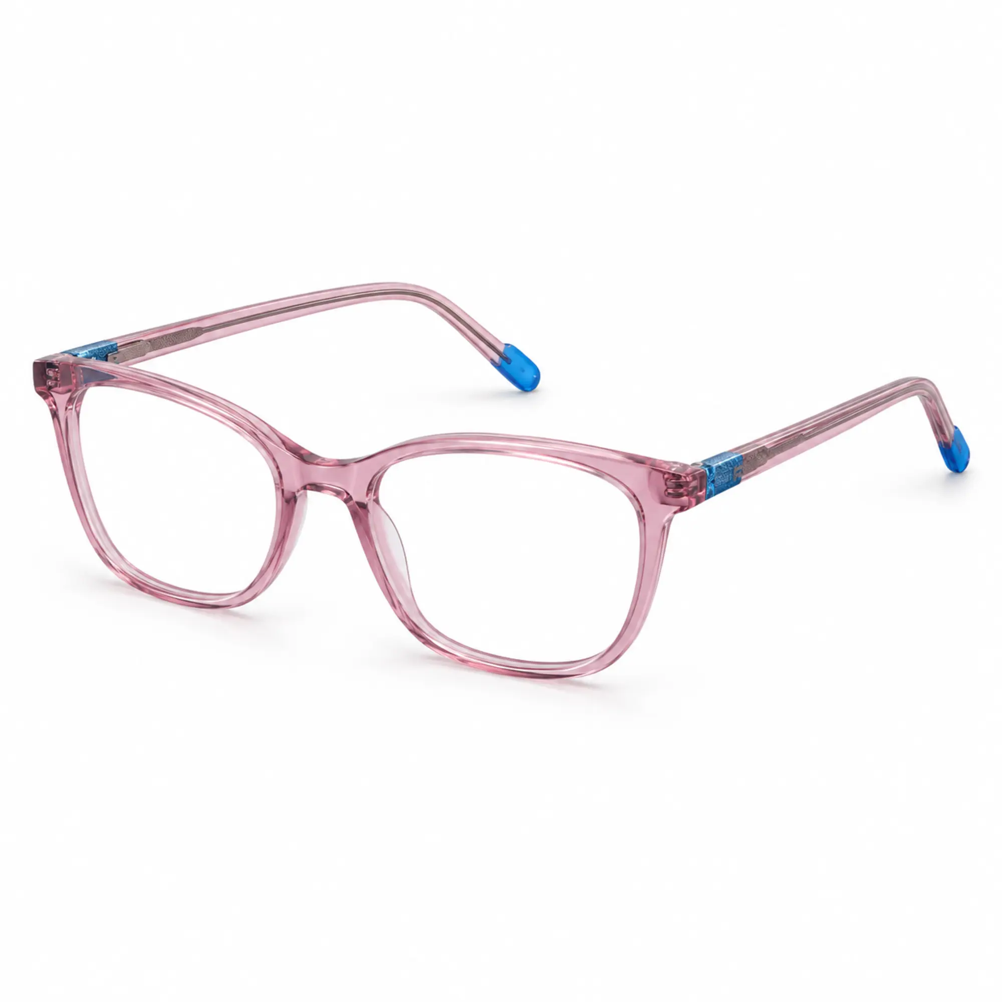 FANDO Transparent Pink & Sky Blue Rounded Square Frame