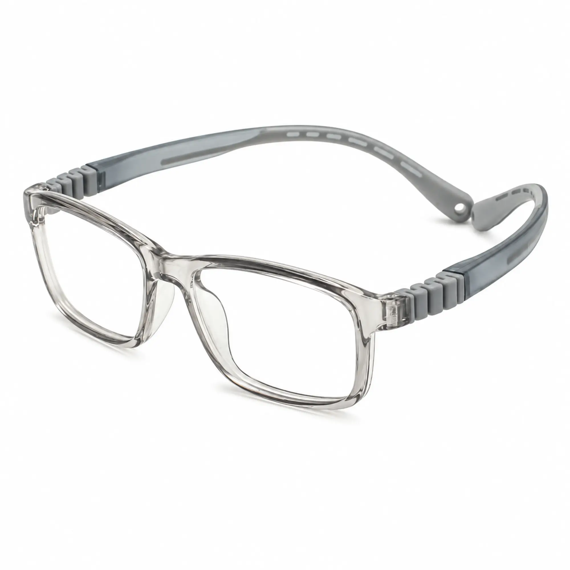 FANDO Translucent Smoke Grey Rectangular Frame