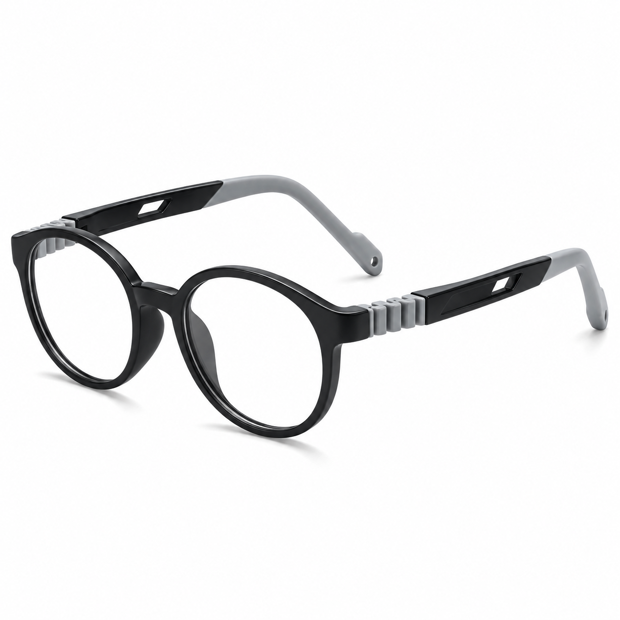 FANDO Matte Black & Grey Round TR90 Frame