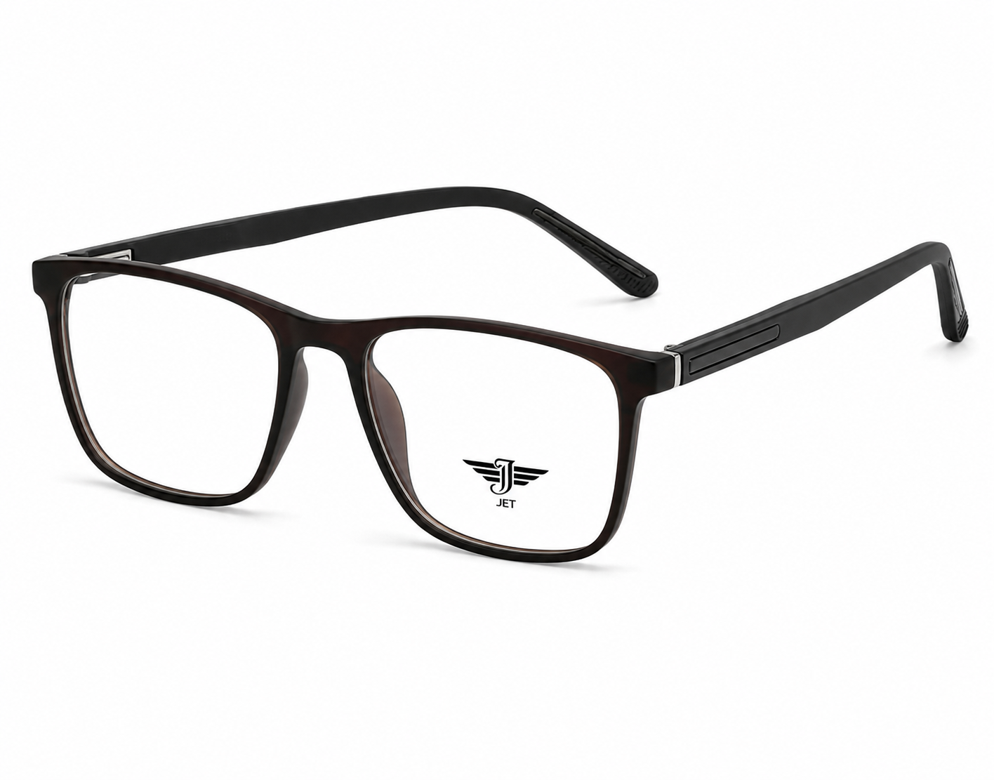 JET Brown Tortoise Square Acetate Frame
