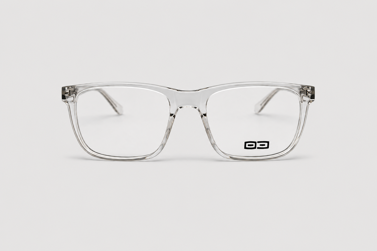 O3 Crystal Clear Full Rim Square Frame